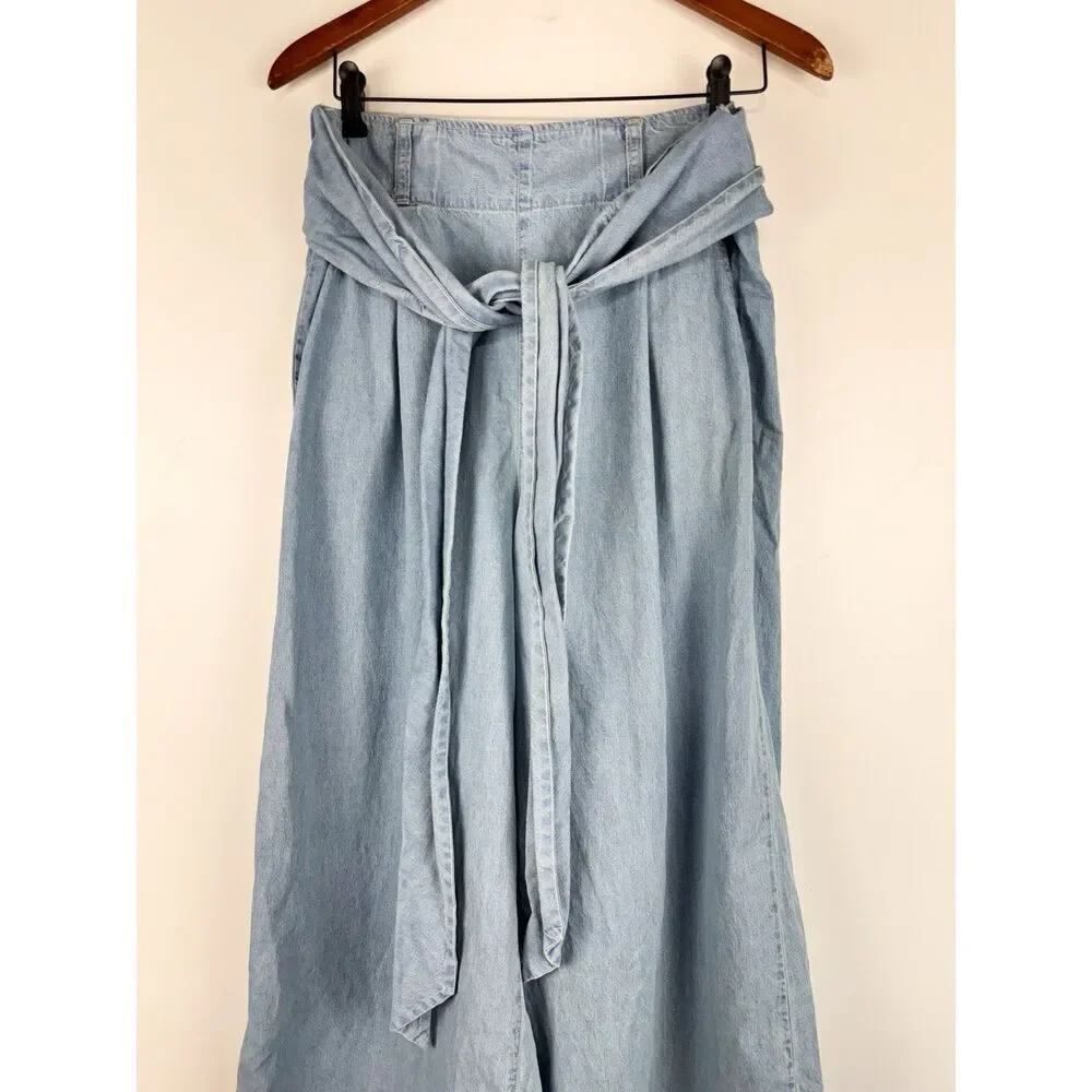 Free People Sasha Wide-Leg Convertible Jumpsuit ~ SIZE LARGE ~ $178